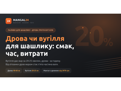 Дрова чи вугілля для шашлику: смак, час, витрати