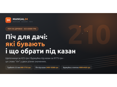 Піч для дачі на дровах: які бувають і що обрати під казан