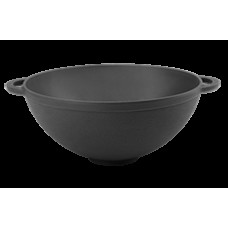 Казан чавунний емальований (каструля WOK) без кришки. Об'єм 5,5 літра