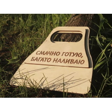 Опахало дерев'яне з гравіюванням