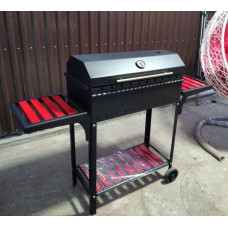 Мангал із кришкою для барбекю EKO BBQ 67 см. Зі столиками, посилений